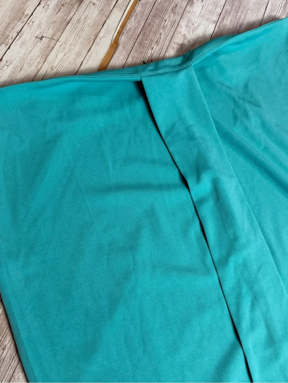 MICA'S Teal Fringe Pencil Skirt - Picture 4 of 6